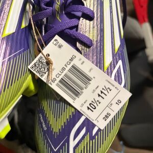 Size 10.5M 11.5W- Adidas F50 Elite FG green/purple JH7615
